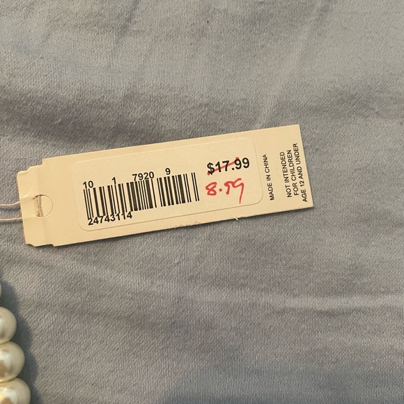 Turquoise and pearl bead necklace - Picture 2 of 5